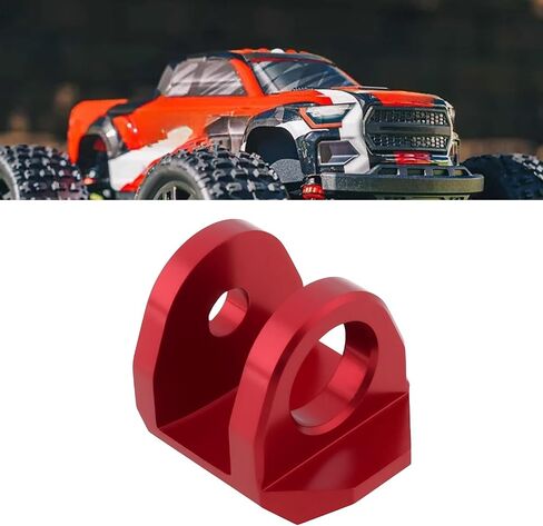 4 قطع من eMagTech غطاء حماية للسيارة من سبائك الألومنيوم المقاوم للصدمات متوافق مع ARRMA Granite Typhon Grom، أحمر in Kuwait