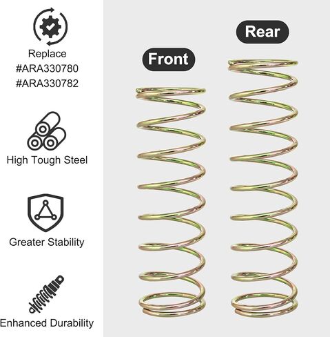 4PCS Shock Absorbers Spring for ARRMA1/8 Outcast Kraton Notorious 6S 1/7 Fireteam Big Rock, 2.0mm Steel Shock Spring Absorption Replace ARA330780 ARA330782,Front 80mm / Rear 90mm (Gold) in Saudi Arabia