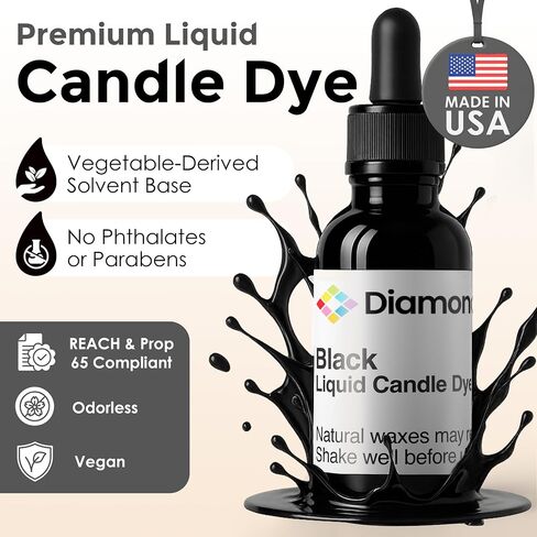 Red Liquid Candle Dye (.25 oz) - Made in The USA - Safe and Easy to Use - Pure and Simple Ingredients - Candle Making Supplies for Soy, Paraffin, Palm or Gel Wax - 10 Vibrant Colors to Choose from in Saudi Arabia