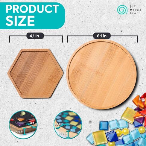 DIY Merea Craft - مجموعة من مجموعتين من الفسيفساء للبالغين | مجموعة أدوات صناعة الزجاج الملون للمبتدئين | اصنع فن الفسيفساء الخاص بك | هدية مصنوعة يدويا للنساء | ديكور المنزل وأنشطة الاسترخاء in Kuwait