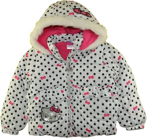 Hello Kitty Big Girls 2PC Snowsuit Printed ، Black/Fuchsia 12 in Saudi Arabia