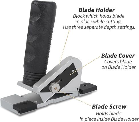 Bevel Mat Cutter with 45° Push-Style Retractable Blade, 5 Replacement Blades, Handheld Board Design for Picture Framing and Art Projects in Kuwait