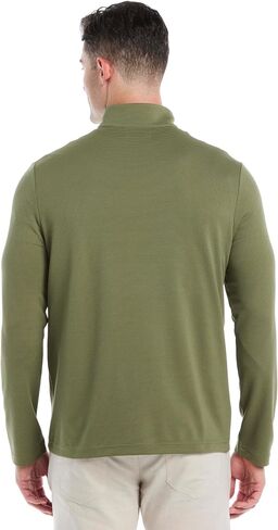 Cubavera Men's Solid Ottoman Polo Sweater-1/4 Zip Long Sleeve with Moisture Wicking Fabric (Available in Big & Tall) in Saudi Arabia