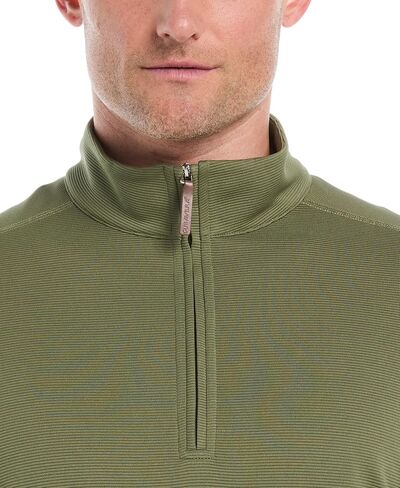 Cubavera Men's Solid Ottoman Polo Sweater-1/4 Zip Long Sleeve with Moisture Wicking Fabric (Available in Big & Tall) in Saudi Arabia