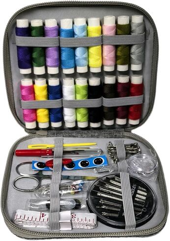 86pcs Sewing Kit with Case,Marcoon Needle and Thread Kit with Sewing Supplies and Accessories for Kids,Adults,Beginner,Home,Travel,Emergency Including Scissors,Measure Tape,Needle Threader in Saudi Arabia