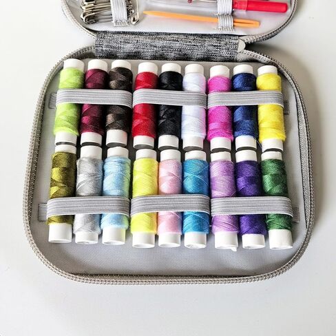 86pcs Sewing Kit with Case,Marcoon Needle and Thread Kit with Sewing Supplies and Accessories for Kids,Adults,Beginner,Home,Travel,Emergency Including Scissors,Measure Tape,Needle Threader in Saudi Arabia