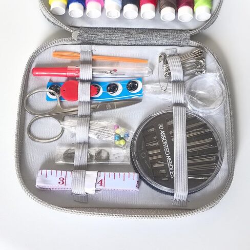 86pcs Sewing Kit with Case,Marcoon Needle and Thread Kit with Sewing Supplies and Accessories for Kids,Adults,Beginner,Home,Travel,Emergency Including Scissors,Measure Tape,Needle Threader in Saudi Arabia