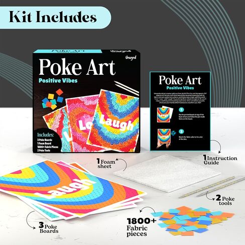 باقة زهور Unwynd Poke Art، فنون وحرف يدوية خالية من الفوضى للبالغين، مجموعات حرفية للمراهقين، زهور عيد الأم، هدايا للأم والنساء والرجال (مشاعر إيجابية) in Kuwait