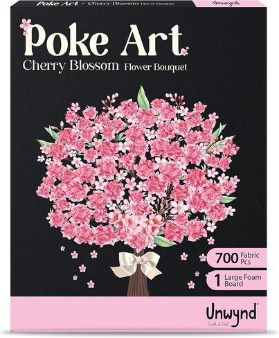 باقة زهور Unwynd Poke Art، فنون وحرف يدوية خالية من الفوضى للبالغين، مجموعات حرفية للمراهقين، زهور عيد الأم، هدايا للأم والنساء والرجال (مشاعر إيجابية) in Kuwait