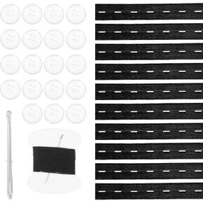 10 مجموعات من أدوات شد خصر البنطلون من Teaaha، مشبك شد أزرار الجينز المرنة للجينز الفضفاض، مشابك حزام الخصر القابلة للتعديل والقابلة لإعادة الاستخدام للنساء والرجال (أسود) in Kuwait