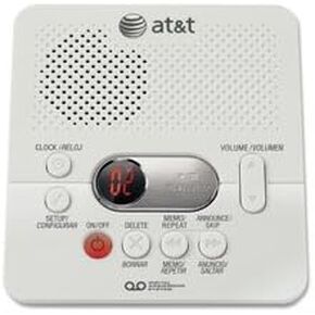 نظام الرد الرقمي AT&T، مع وقت تسجيل بالدقيقة، أبيض in Kuwait