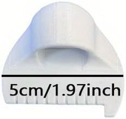 2PC Simple Sewing Tool - Durable Plastic Edge Stitching Tool for DIY Hand Sewing Projects, 4mm Spacing, Great Sewing Accessory and Presser Foot, 2PcsWhite in Saudi Arabia