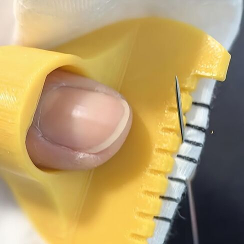 2PC Simple Sewing Tool - Durable Plastic Edge Stitching Tool for DIY Hand Sewing Projects, 4mm Spacing, Great Sewing Accessory and Presser Foot, 2PcsWhite in Saudi Arabia
