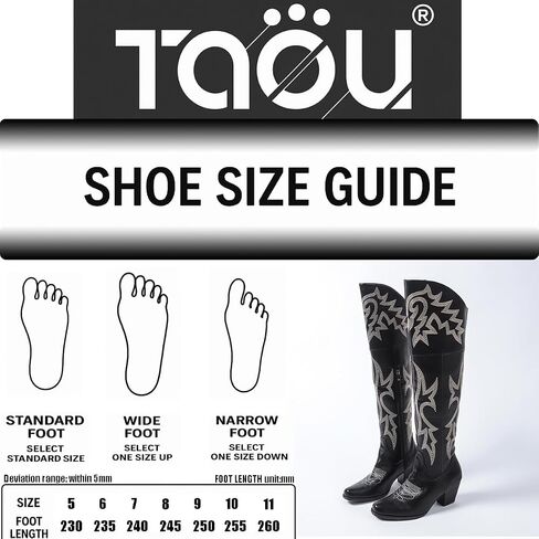Women’s Over-the-Knee Western Cowboy Boots – Square Toe PU Leather Embroidered Boots with Zipper & Chunky Heel, Lined Riding Boots for All Seasons in Saudi Arabia