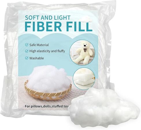 Daylendar Polyester Fiberfill Stuffing 250g/8.8oz - Ultra-Soft & Fluffy Premium Polyfill Stuffing for Stuffed Animals,Crochet Stuffing, DIY Crafts - High Resilience Recyclable in Saudi Arabia