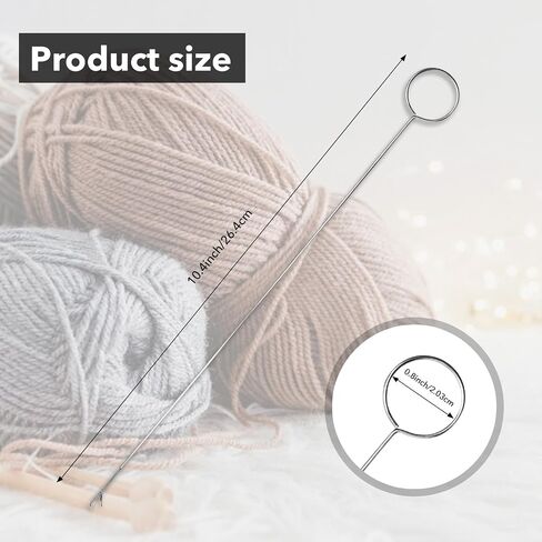 Haikole 10.4 Inch Loop Turner Tool for Silicone Beads 5PCS Loop Turners Sewing Tool,Sewing Loop Turner Hook for Fabric Belts Strips Tube Straps DIY Accessories (Silver 5pcs) in Saudi Arabia