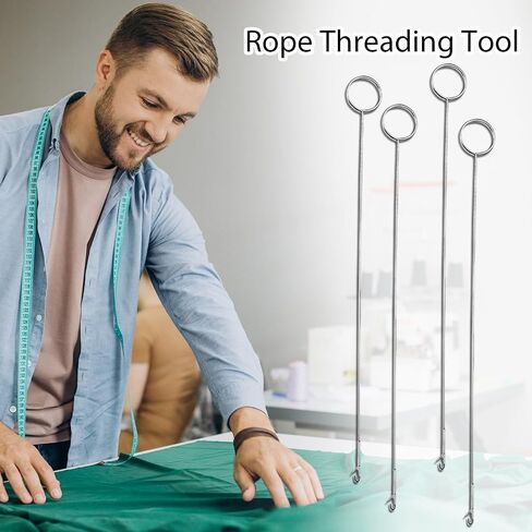 Haikole 10.4 Inch Loop Turner Tool for Silicone Beads 5PCS Loop Turners Sewing Tool,Sewing Loop Turner Hook for Fabric Belts Strips Tube Straps DIY Accessories (Silver 5pcs) in Saudi Arabia