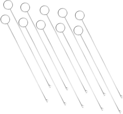 Haikole 10.4 Inch Loop Turner Tool for Silicone Beads 5PCS Loop Turners Sewing Tool,Sewing Loop Turner Hook for Fabric Belts Strips Tube Straps DIY Accessories (Silver 5pcs) in Saudi Arabia