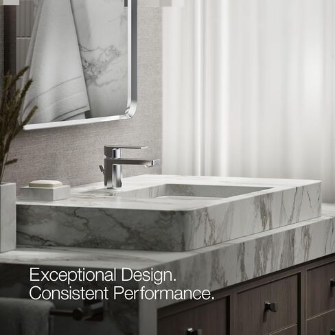 Kohler K-24804-4-BN Parallel Bathroom Sink Faucet, Vibrant Brushed Nickel in Saudi Arabia