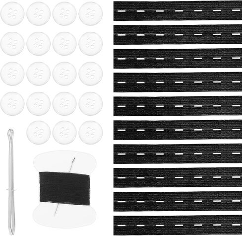 10 مجموعات من أدوات شد خصر البنطلون من Teaaha، مشبك شد أزرار الجينز المرنة للجينز الفضفاض، مشابك حزام الخصر القابلة للتعديل والقابلة لإعادة الاستخدام للنساء والرجال (أسود) in Kuwait