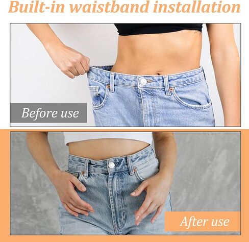 10 مجموعات من أدوات شد خصر البنطلون من Teaaha، مشبك شد أزرار الجينز المرنة للجينز الفضفاض، مشابك حزام الخصر القابلة للتعديل والقابلة لإعادة الاستخدام للنساء والرجال (أسود) in Kuwait