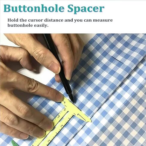 5-in-1 Measuring Sewing Tool, T-Shaped Sliding Gauge Ruler Fabric Quilting Ruler for Beginner Work in Saudi Arabia