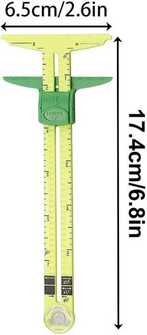 5-in-1 Measuring Sewing Tool, T-Shaped Sliding Gauge Ruler Fabric Quilting Ruler for Beginner Work in Saudi Arabia