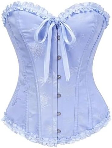 Corset Tops for Women,Lace Bustier Corset Lingerie top,Renaissance Overbust Corset Push Up Bodysuit in Saudi Arabia