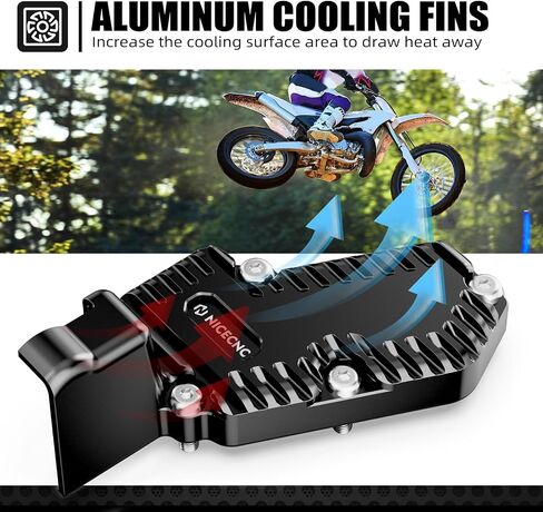 NICECNC Dirt Bike Cylinder Power Válvula Guard Compatible with Yamaha YZ250 1999-2024 YZ250X 2016 2017 2018 2019 2020 2021 2022 2023 in Saudi Arabia