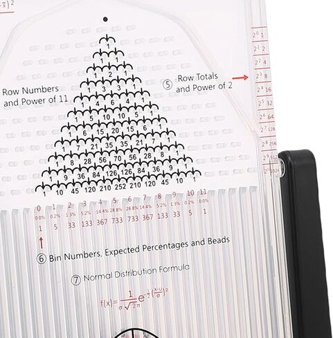 WALFRONT Desk Galton Board Physics Lab Teaching Tool Hands On Math Teaching Aid with 2800 Steel Beads Probability Demonstration Model with Bell Curve for Physics Education in Saudi Arabia