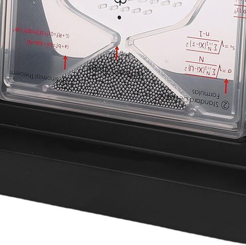 WALFRONT Desk Galton Board Physics Lab Teaching Tool Hands On Math Teaching Aid with 2800 Steel Beads Probability Demonstration Model with Bell Curve for Physics Education in Saudi Arabia