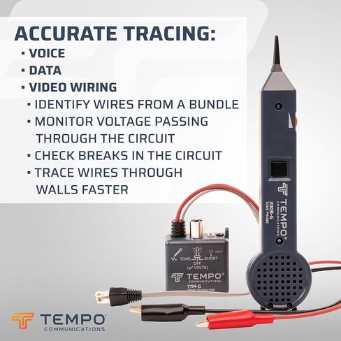 TEMPO 601K-G Premium Tone Generator and Probe Kit | Professional Wire and Cable Tracer Kit (2023 Model) in Saudi Arabia