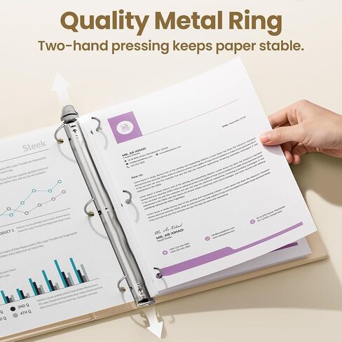 SUNEE 3 مجلدات حلقية مقاس 2 بوصة 4 عبوات، حافظة شفافة بثلاث حلقات خالية من PVC (تناسب 8.5 × 11 بوصة) للمدرسة أو اللوازم المكتبية، ألوان باستيل متنوعة in Saudi Arabia