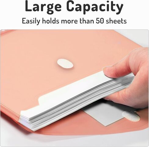 جيب Forvencer Binder، 10 عبوات من المجلدات البلاستيكية ثقيلة الوزن للغاية مع إغلاق محكم، تحميل جانبي لمجلدات Binder، 3 جيب للحلقات، فواصل بيندر مع جيوب، حجم الحروف، سلسلة باستيل in Kuwait