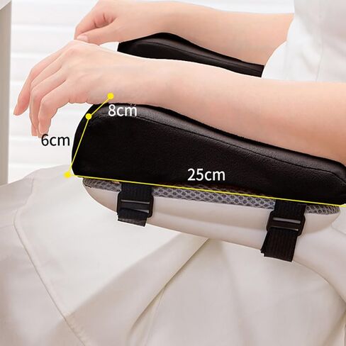 Office Chair Arm Pads, High-Density Memory Foam Comfortable Armrest, Non-Slip Silicone Base, 2-Pack in Saudi Arabia