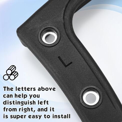 Maitys 2 Pcs Replacement Office Chair Loop Armrest Rings Plastic Office Chair Replacement Parts for Work Desk Gaming Chairs Fit Arm Rest Accessories (Double Side) in Saudi Arabia