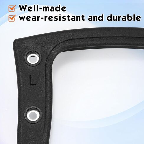 Maitys 2 Pcs Replacement Office Chair Loop Armrest Rings Plastic Office Chair Replacement Parts for Work Desk Gaming Chairs Fit Arm Rest Accessories (Double Side) in Saudi Arabia