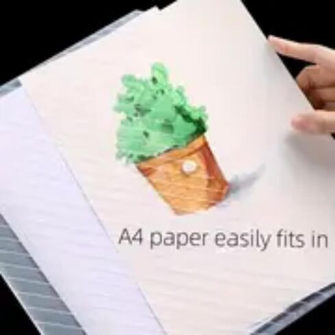 Plastic Envelopes File Folders, Clear Folder for Document US Letter A4 Size Poly Envelopes with Label Pockets for School Home Work Office 10PCS in Saudi Arabia