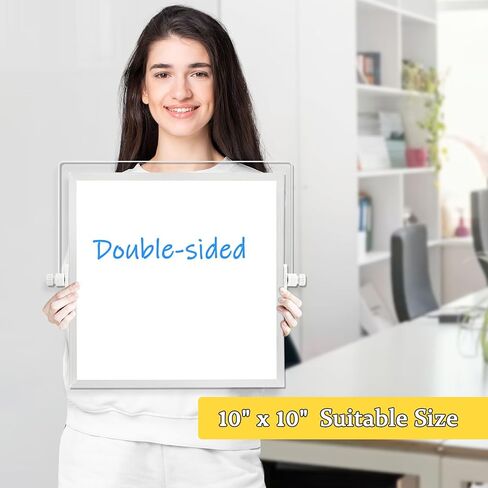 سبورة بيضاء مغناطيسية قابلة للمسح الجاف، سبورة بيضاء مزدوجة الجوانب مقاس 16 × 12 بوصة مع حامل، مجموعة سبورة بيضاء صغيرة محمولة للرسم والمكتب والمنزل والمدرسة in Kuwait