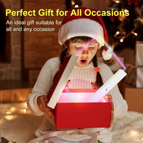 LED Note Board with Colors, Rechargeable 17-Inch Doodle Glow 9-Mode Light Up Desk Sign Letter Message Memo Drawing Dry Erase Board for Classroom/Home Decor/Office/Gifts, 5 Markers in Kuwait
