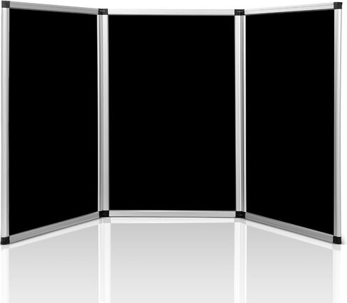 Sherr 3 Panel Trade Show Presentation Board, 72 x 35.3 inches Tri Fold Display Board, Single Sided Tabletop Display, Folding Panel for Trade Show Table Top (Blue) in Saudi Arabia