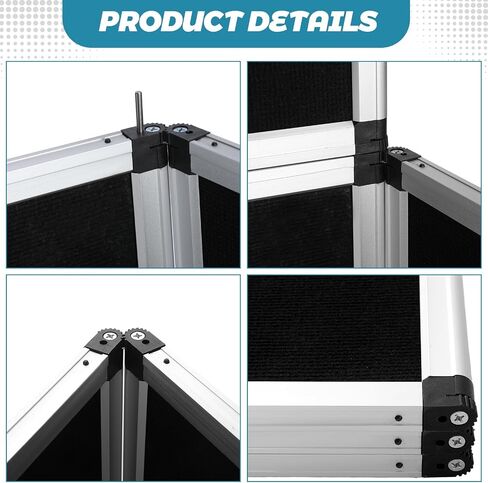 Sherr 3 Panel Trade Show Presentation Board, 72 x 35.3 inches Tri Fold Display Board, Single Sided Tabletop Display, Folding Panel for Trade Show Table Top (Blue) in Saudi Arabia