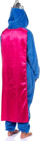 Sesame Street Big Bird Adult Onesie Pajama – Hooded Fleece Costume Union Suit with 3D Face Design (Big Bird, XX-Large/3X-Large) in Saudi Arabia