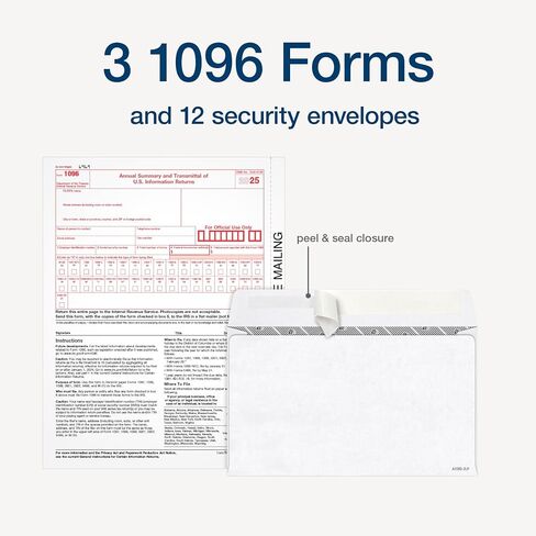 Adams 1099 MISC Forms 2025، مجموعة مكونة من 4 أجزاء لـ 12 مستلمًا، متوافقة مع طابعة نفث الحبر/الليزر، تتضمن 3 نماذج 1096، و12 مظروف أمان ذاتي الختم، والوصول إلى مساعد نماذج ضرائب Adams (1017227) in Kuwait