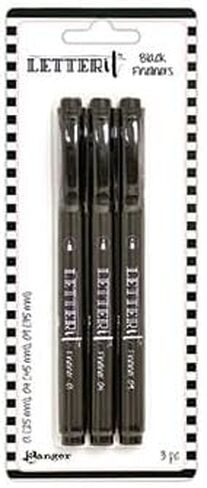 Trebbies Dina Wakley Media Journal Bundle - Printed Ledger Media Journal with 3 Black Letter It Fineliners Fine Detail Sticks in Saudi Arabia