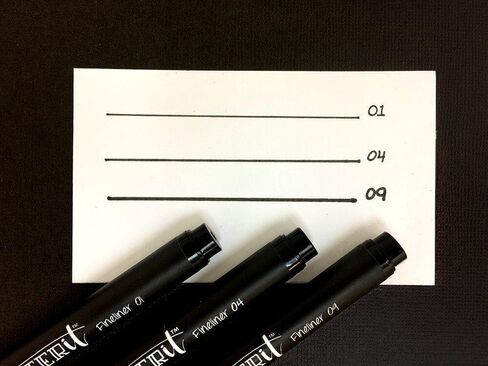 Trebbies Dina Wakley Media Journal Bundle - Printed Ledger Media Journal with 3 Black Letter It Fineliners Fine Detail Sticks in Saudi Arabia