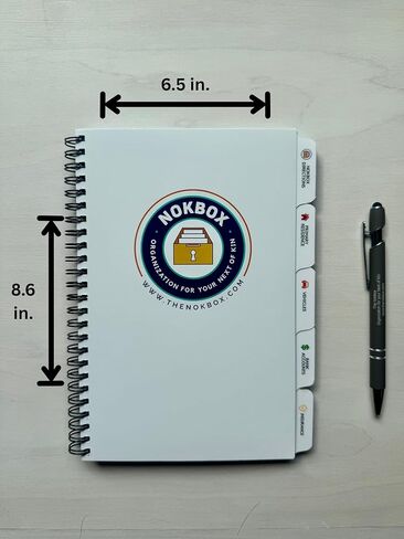 كتاب كلمة المرور المصاحب من Nokbox - كتاب كلمات المرور مع علامات تبويب الفئات لسهولة التنظيم in Kuwait