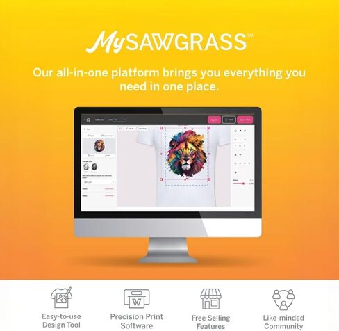 حبر Sawgrass VersiFlex 70910 CMYE - لطابعة VersiFlex فقط - حبر غير قابل للذوبان ناعم الملمس للحصول على نتائج احترافية على القماش والخشب - نقل نظيف وحاد - ديكور، هدايا، تي شيرت - 4 عبوات، 31 مل in Kuwait
