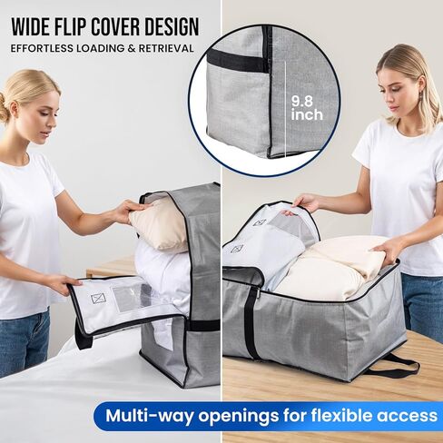 TAILI 2 Pack Gray Moving Bags w/Adjustable Backpack Straps, Moving Supplies, Moving Boxes Alternative, Heavy Duty Storage Totes for College Packing, Camping Backpack for Travel, Dorm, Laundry in Kuwait