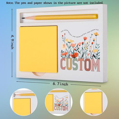 Vivopisew Instructional Design Customizer, Thank You Gifts for Customizer Teacher, Planning Planner Gifts, Wedding Travel Planners, Wooden Self-Stick Note Pad Holders VN145 in Saudi Arabia
